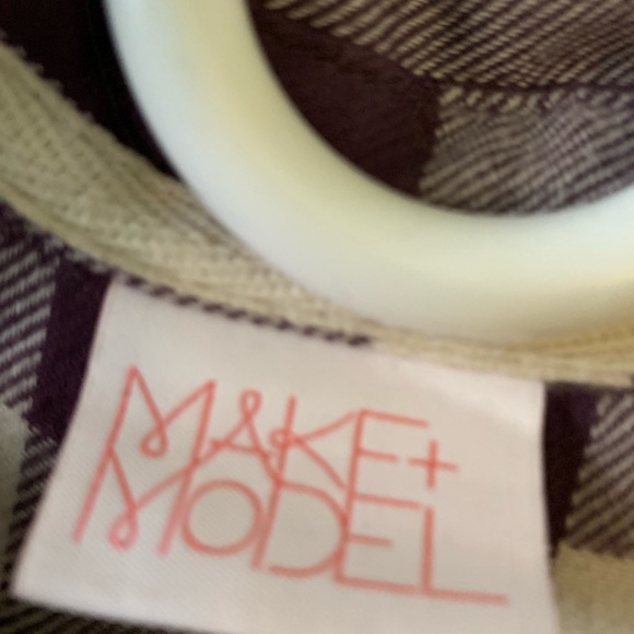 Make + Model purple Flannel - Picture 3 of 4